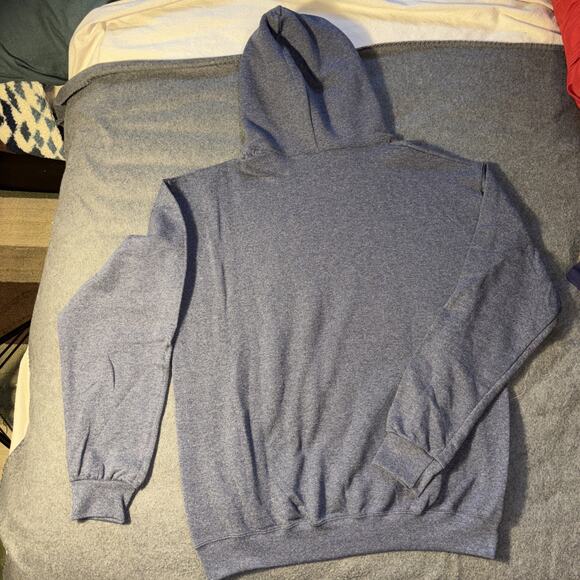 STORMY KROMER Sz‎ Large Graphic Hoodie Sweatshirt Northwoods Three Trees NWT - Picture 6 of 7